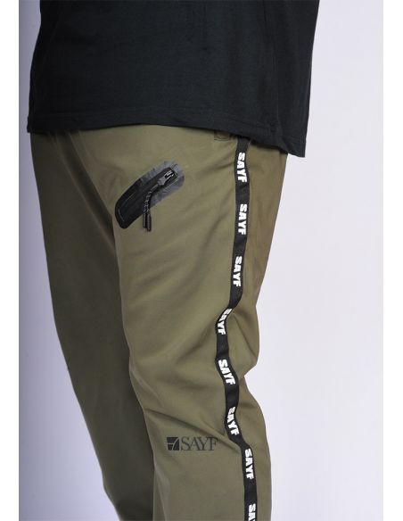 Sarouel jogg-lycra SAYF (kaki)