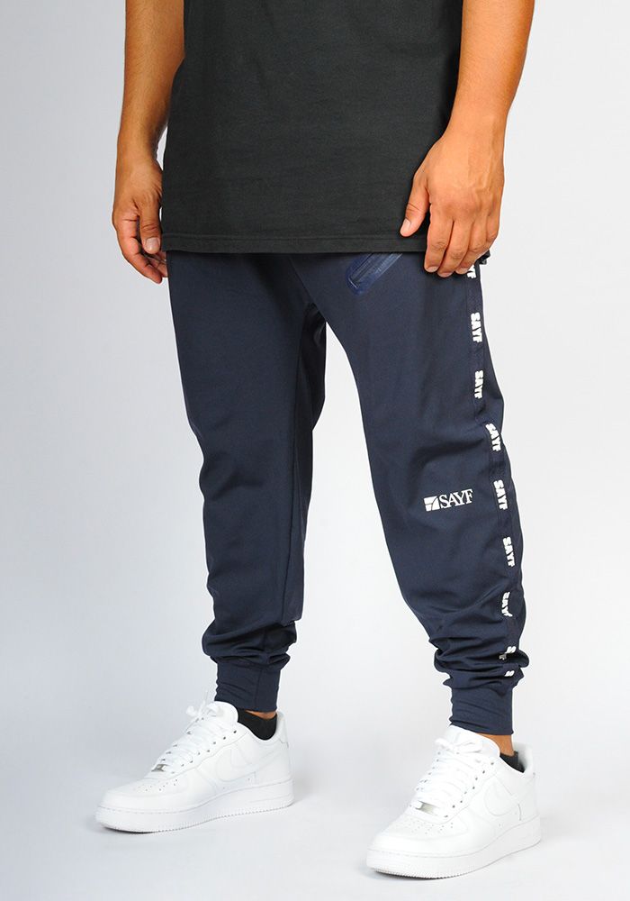 Sarouel jogg-lycra SAYF (marine)