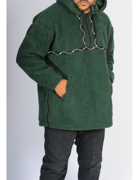 Sweat moutonné SAYF émeraude