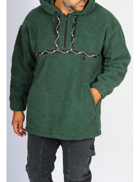 Sweat moutonné SAYF émeraude