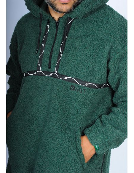 Sweat moutonné SAYF émeraude