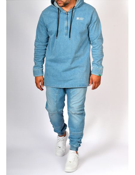 Ensemble jean's SAYF (bleu clair)