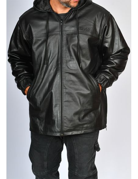 Veste cuir SAYF (cuir véritable)