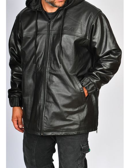 Veste cuir SAYF (cuir véritable)