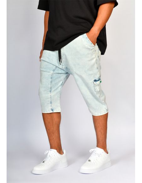 Sarouel bermuda SAYF ocean denim