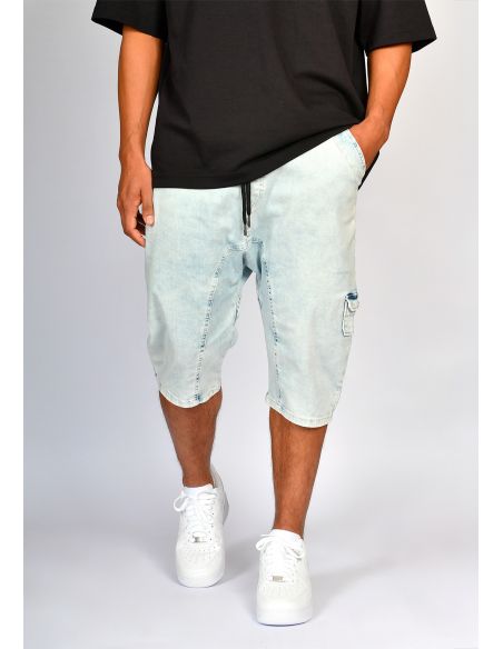 Sarouel bermuda SAYF ocean denim