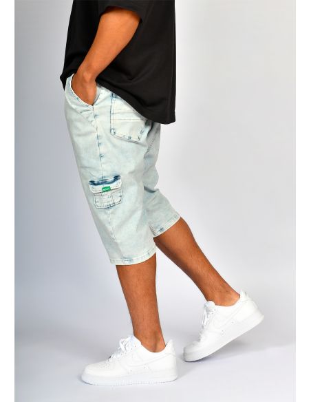 Sarouel bermuda SAYF ocean denim