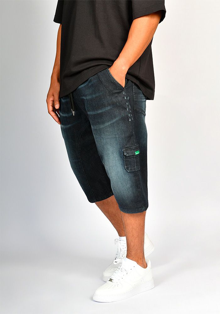 Sarouel bermuda SAYF volcano denim