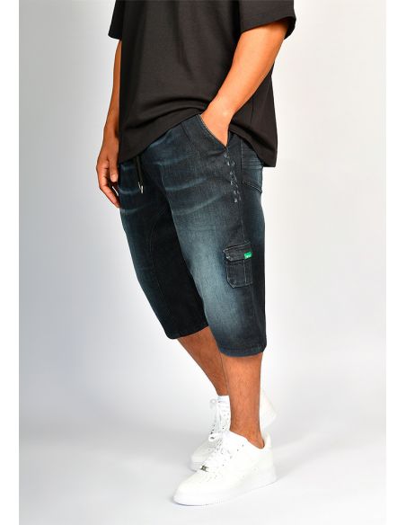 Sarouel bermuda SAYF volcano denim