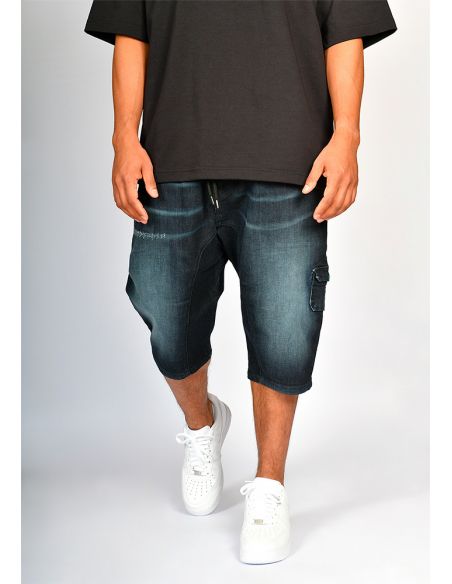 Sarouel bermuda SAYF volcano denim