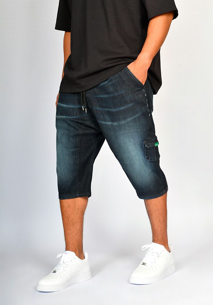 Sarouel bermuda SAYF volcano denim