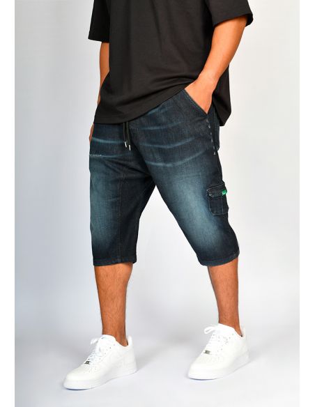 Sarouel bermuda SAYF volcano denim