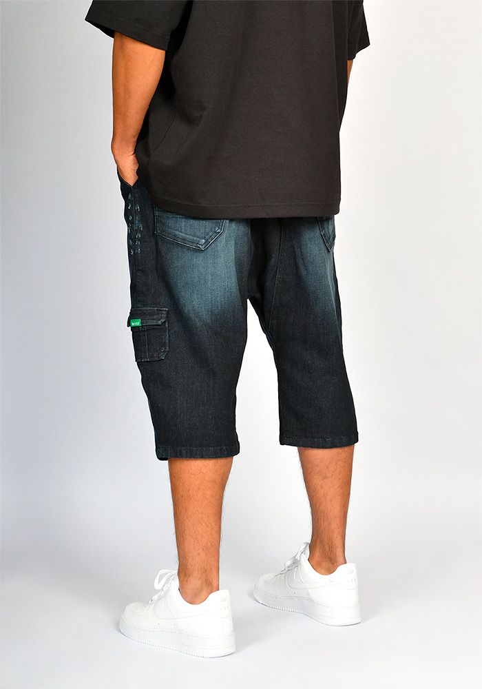 Sarouel bermuda SAYF volcano denim
