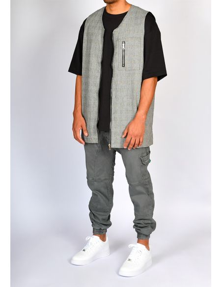 Gilet mi-long SAYF costume