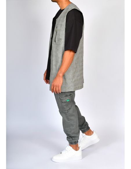 Gilet mi-long SAYF costume