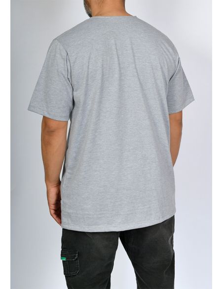 T-shirt mi-long SAYF artisanat (gris)