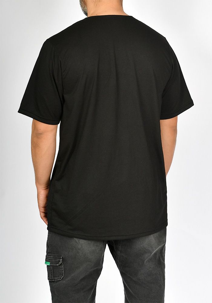 T-shirt mi-long SAYF artisanat (noir)