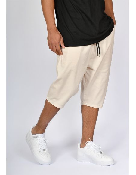 Sarouel bermuda SAYF passe crème