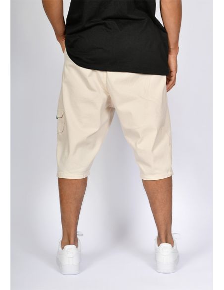 Sarouel bermuda SAYF passe crème