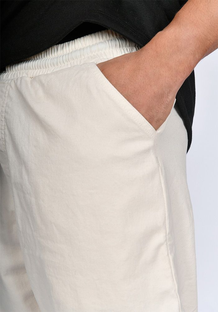 Sarouel bermuda SAYF passe crème