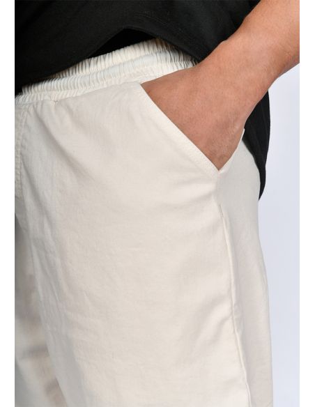 Sarouel bermuda SAYF passe crème