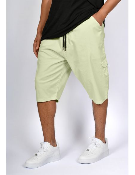 Sarouel bermuda SAYF vert amande