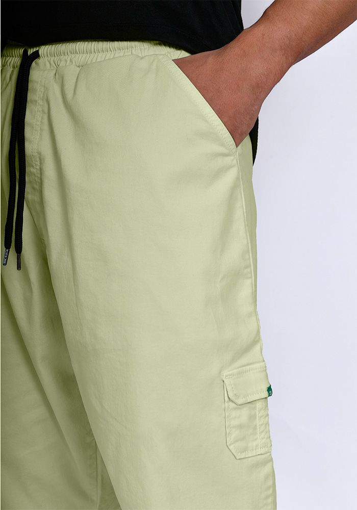 Sarouel bermuda SAYF vert amande