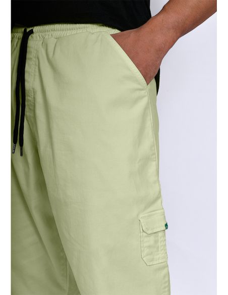 Sarouel bermuda SAYF vert amande