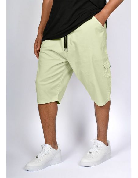 Sarouel bermuda SAYF vert amande