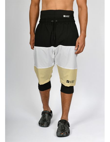 Sarouel de bain SAYF black & yellow