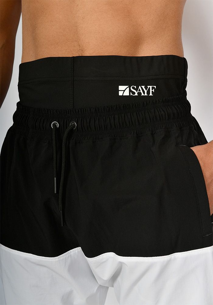 Sarouel de bain SAYF black & yellow