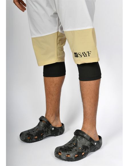 Sarouel de bain SAYF black & yellow