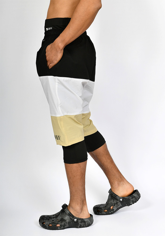 Sarouel de bain SAYF black & yellow