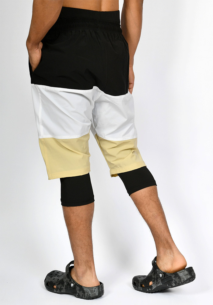 Sarouel de bain SAYF black & yellow