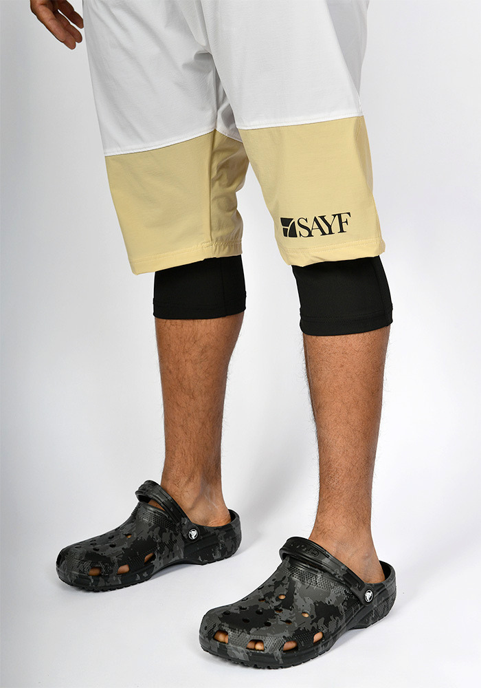 Sarouel de bain SAYF black & yellow