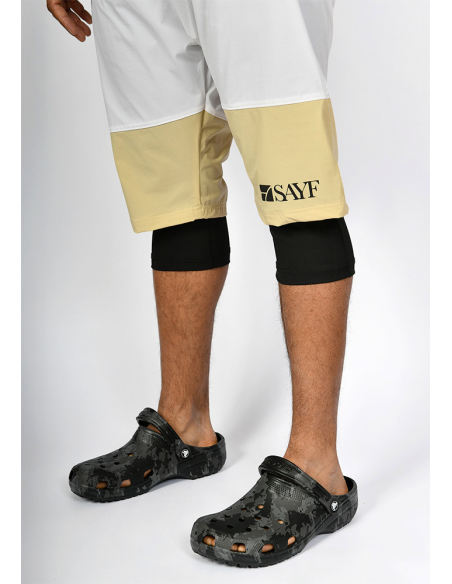 Sarouel de bain SAYF black & yellow