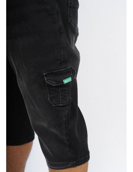 Sarouel short SAYF black denim
